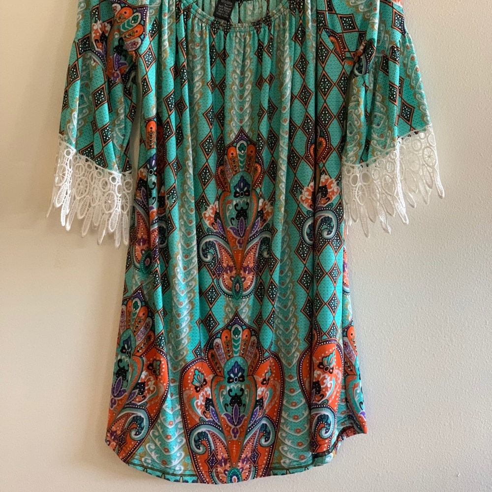 Half Sleeve Lace Tunic